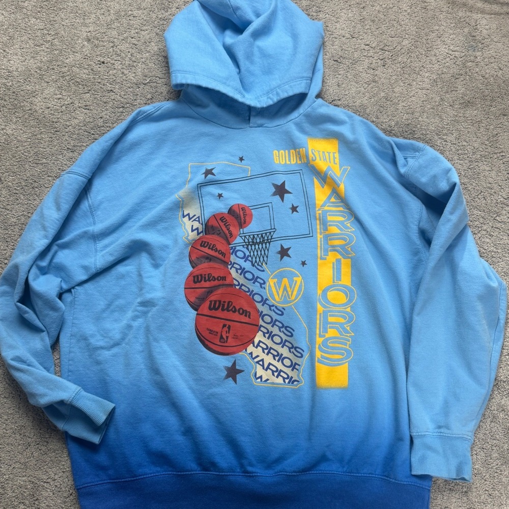 NBA Golden State Warriors Men's XXL Pullover Blue Hoodie